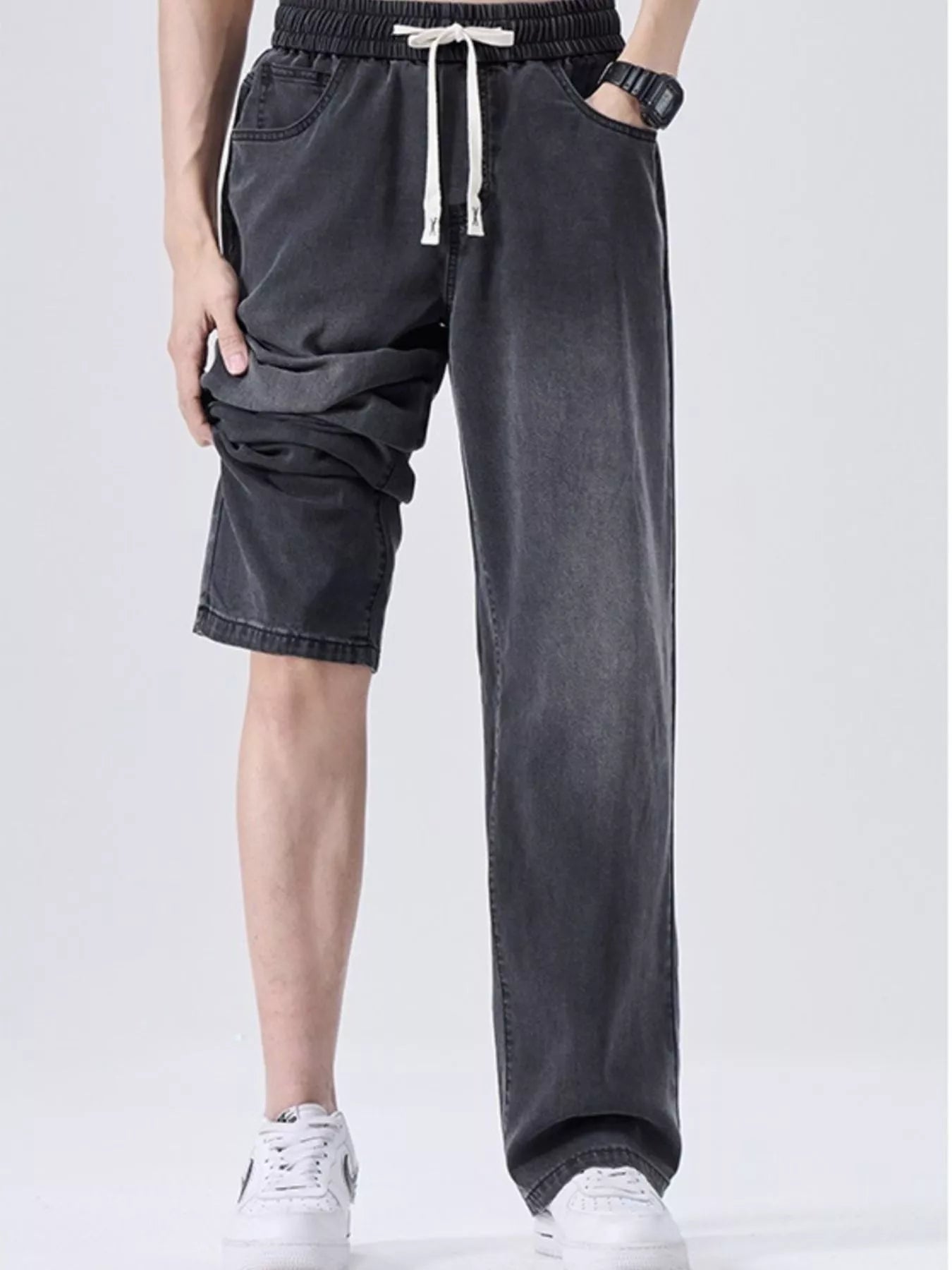 Men's Plus Size Wide Leg Jeans