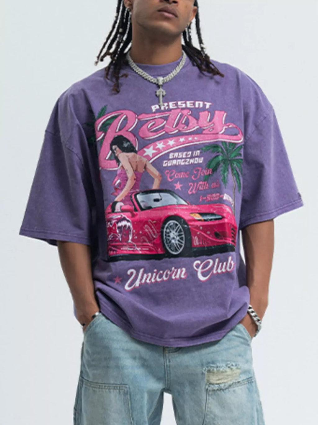Men's Graphic Round Neck Half Sleeve T-Shirt