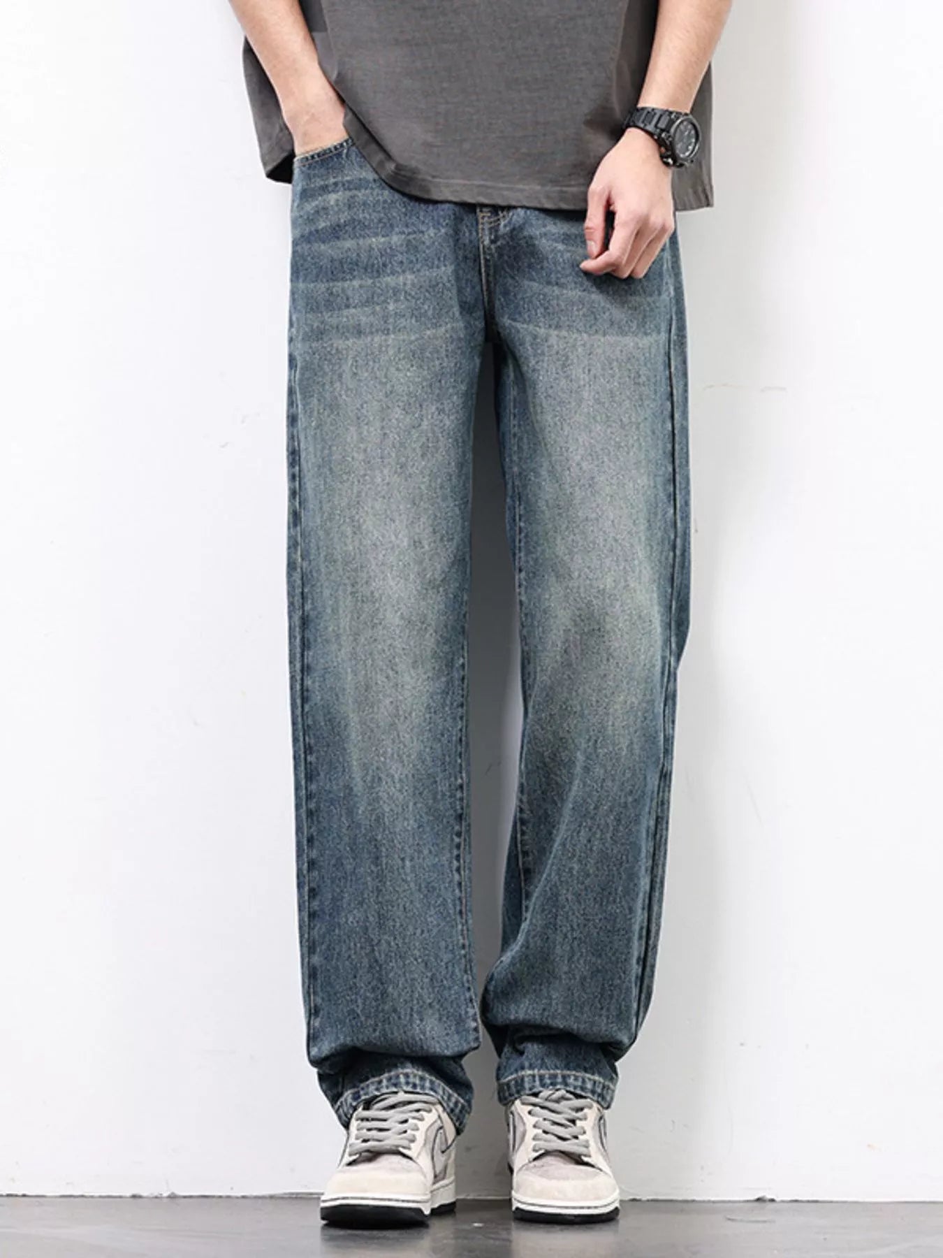Men's Wash Relaxed Fit Jeans