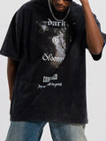 Men's Graphic Oversized Washed T-Shirt