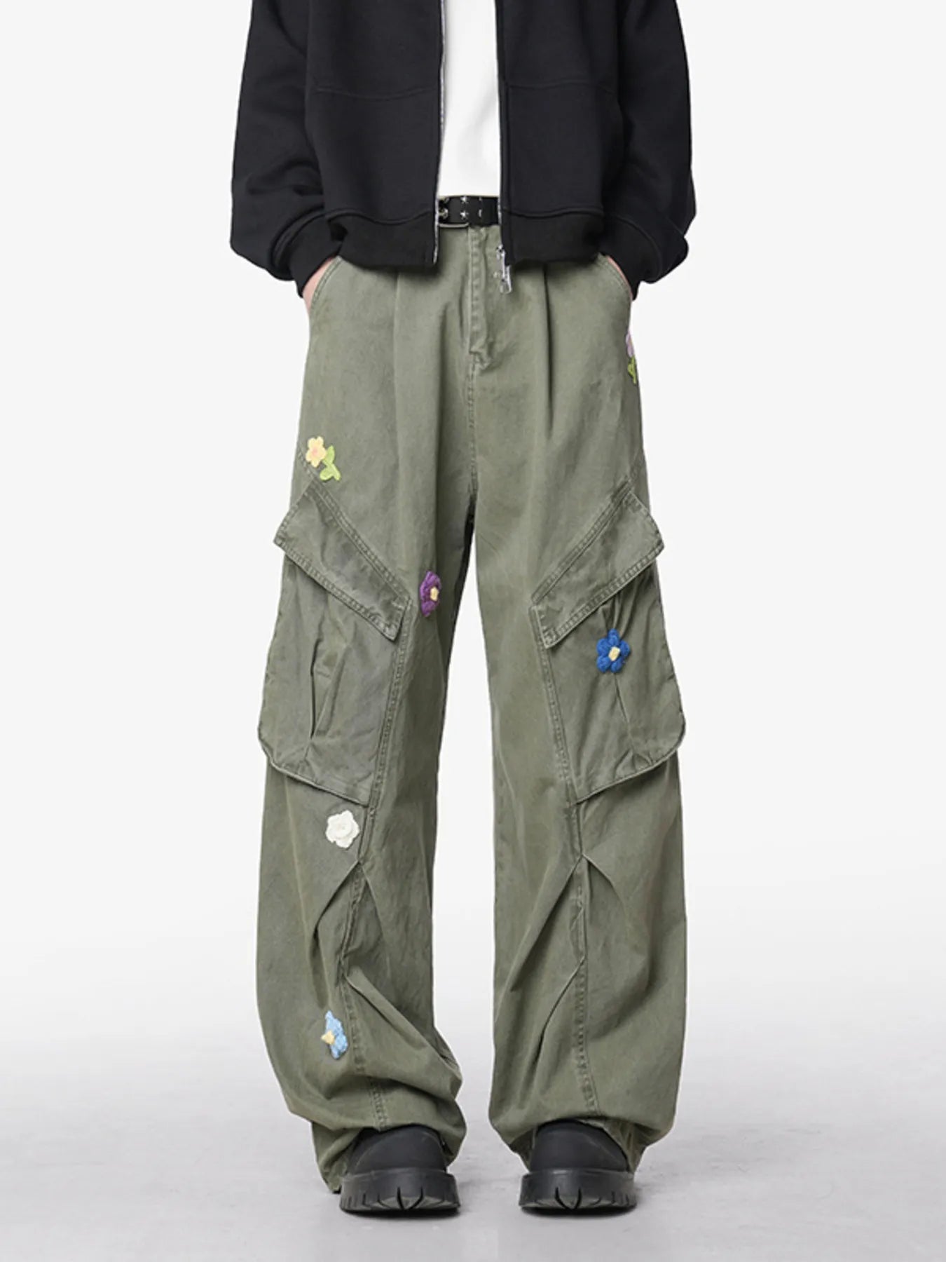 Men's Flower Wide Leg Pants