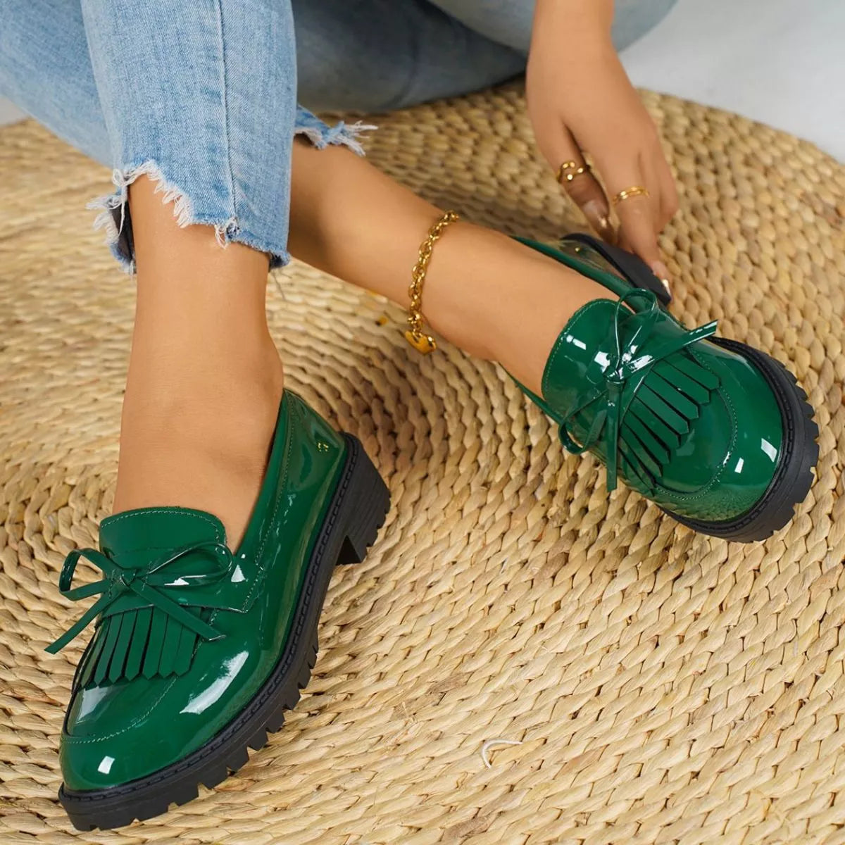 Round Toe Slip-Ons