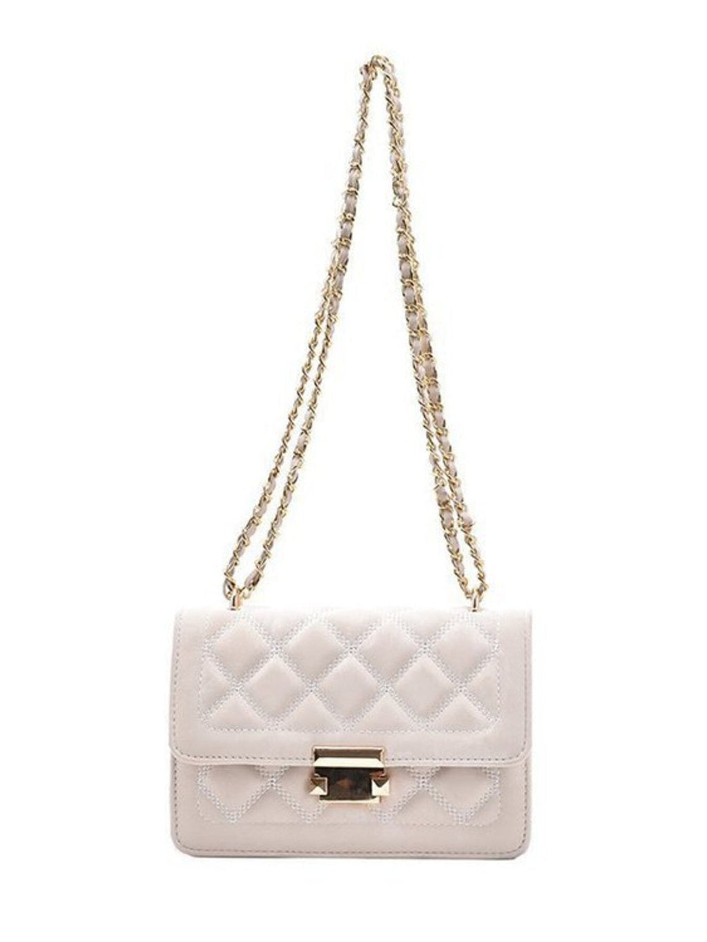 Quilted Chain Strap Crossbody Bag
