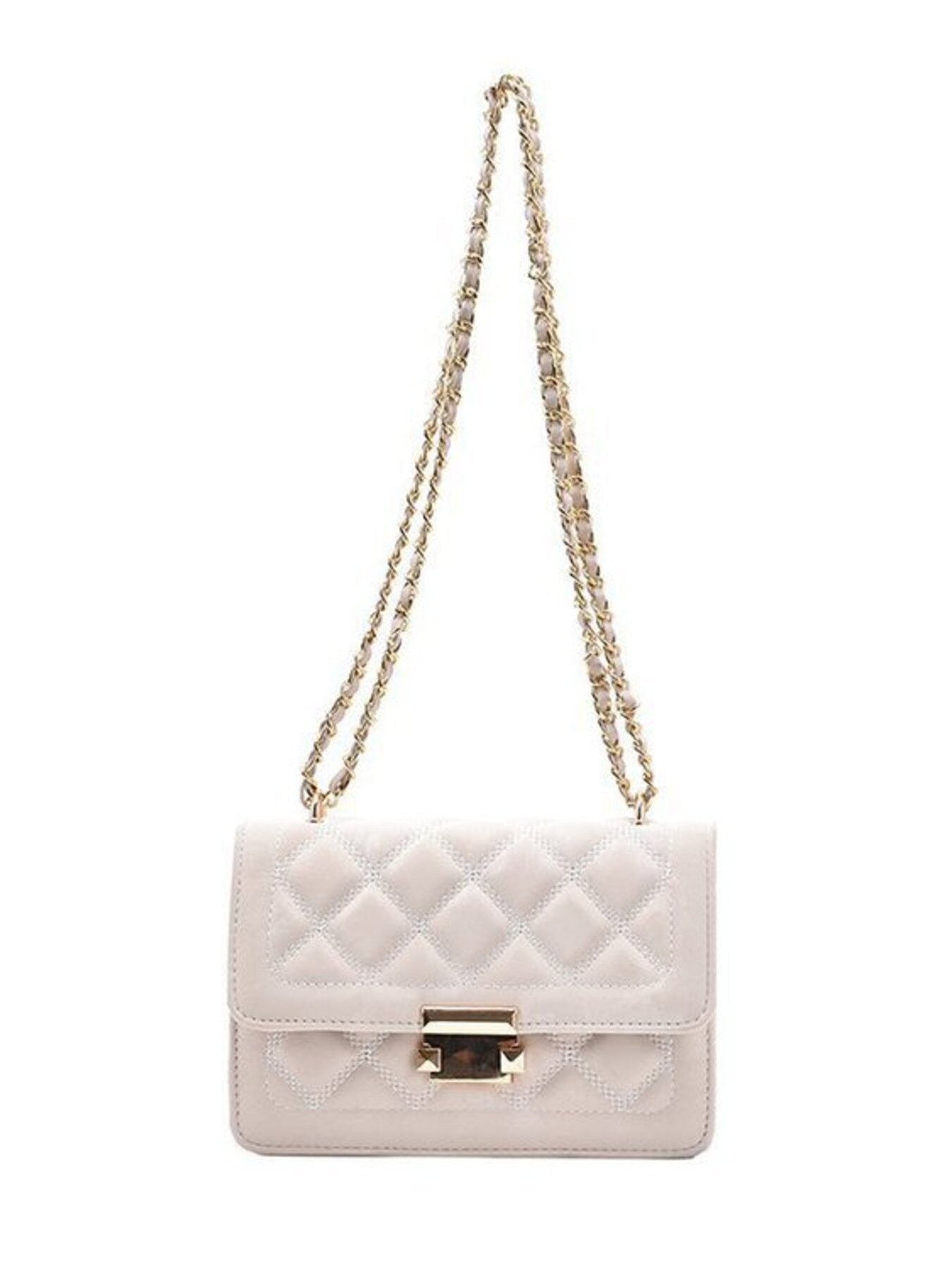 Quilted Chain Strap Crossbody Bag