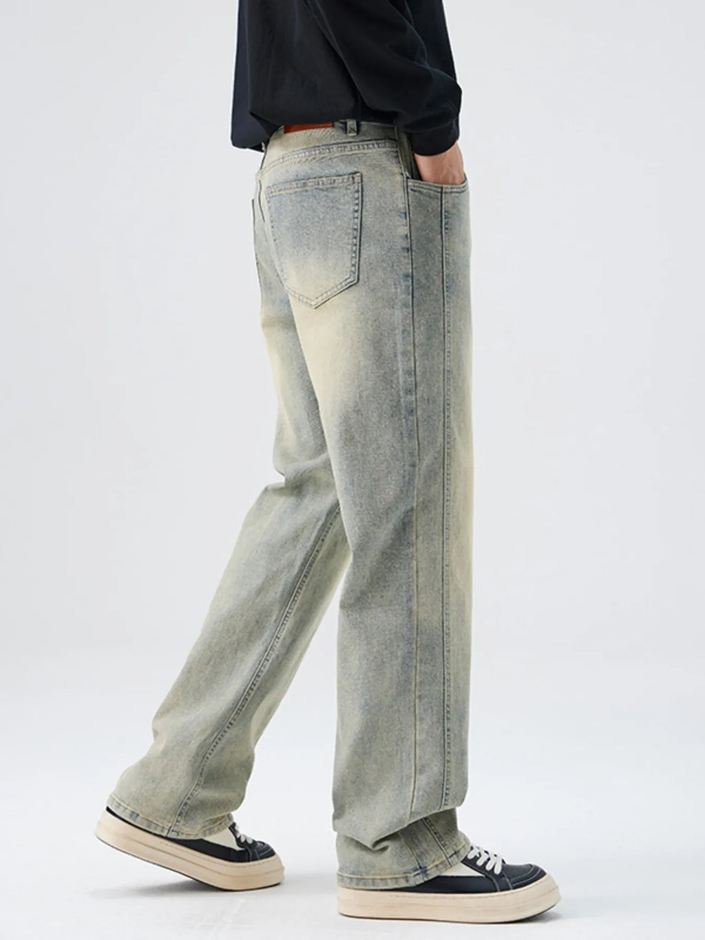 Men's Full Size Wide Leg Jeans Plus Size
