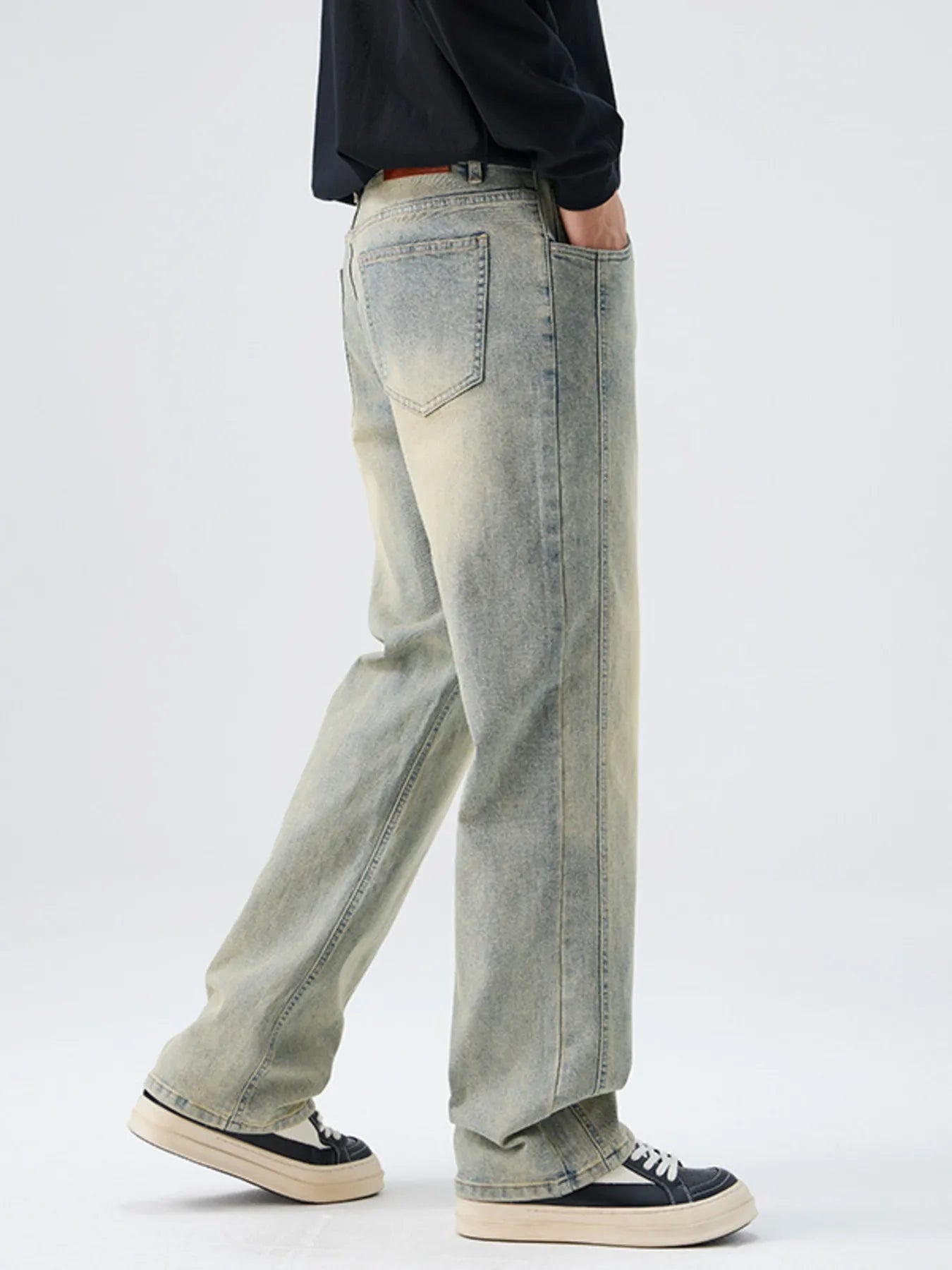 Men's Full Size Wide Leg Jeans Plus Size