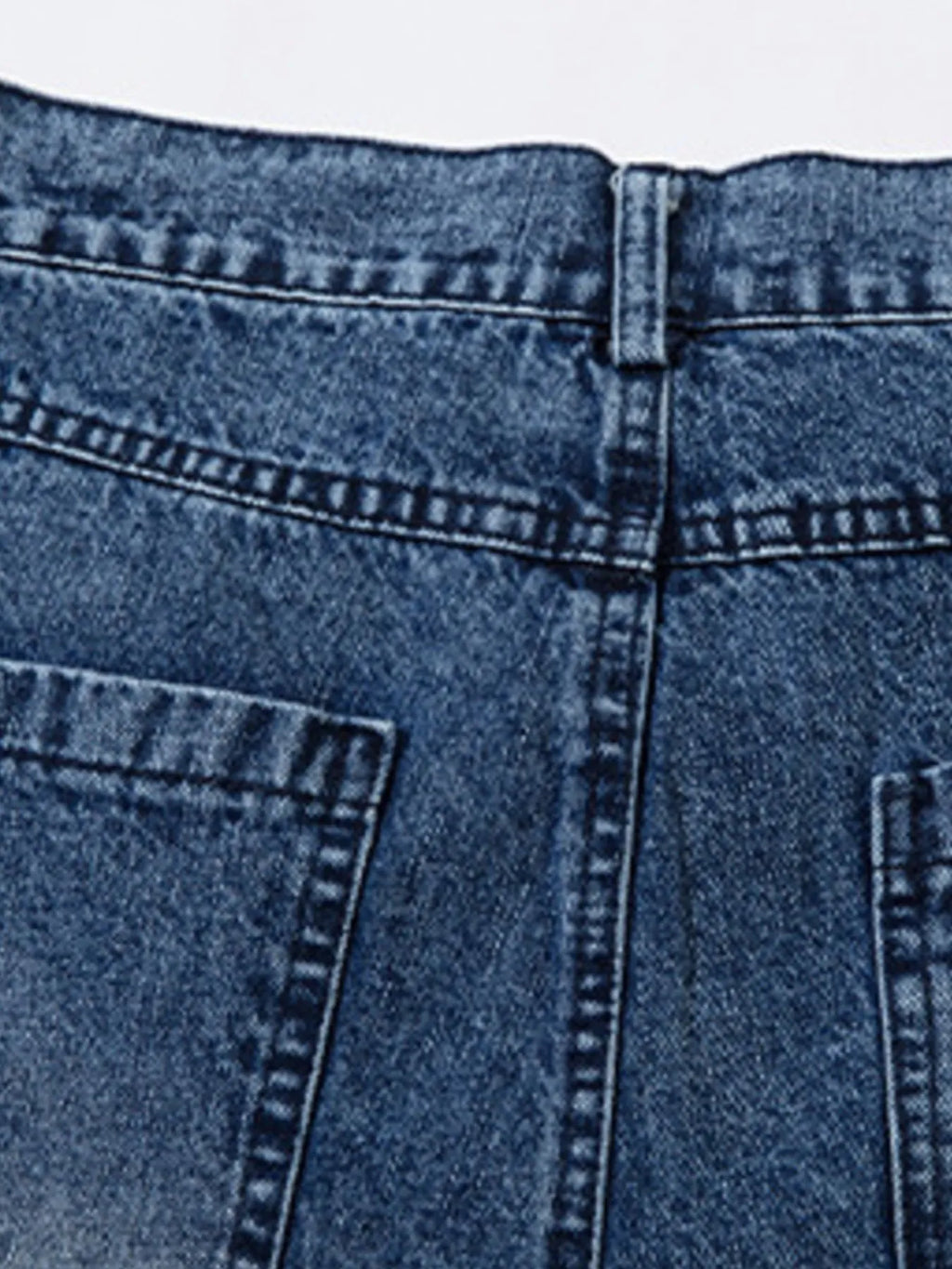 Men's Washed Wide Leg Graphic Jeans