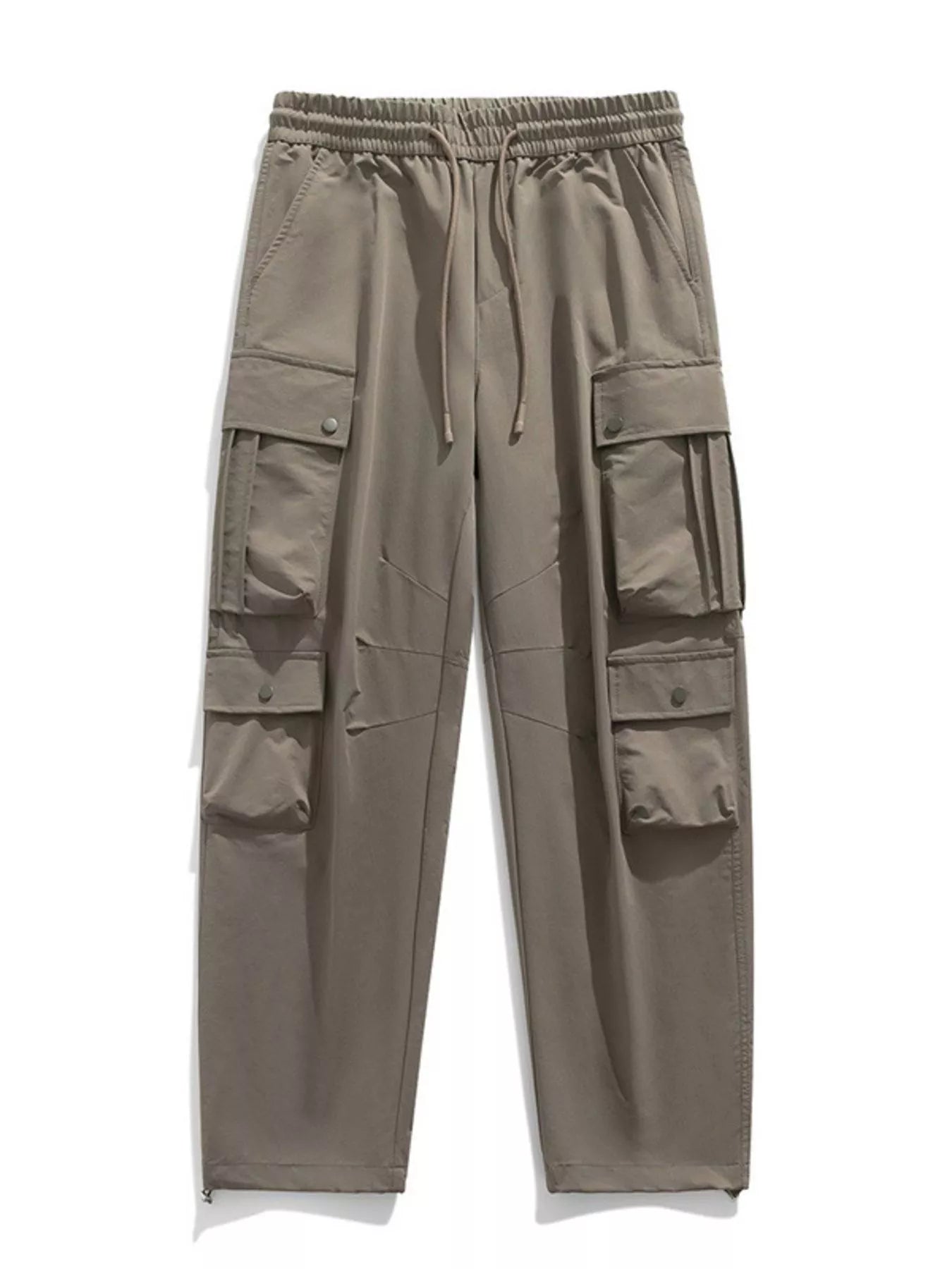 Men's Plus Size Loose Fit Multi-Pocket Cargo Pants