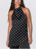 Polka Dot Halter Neck Top