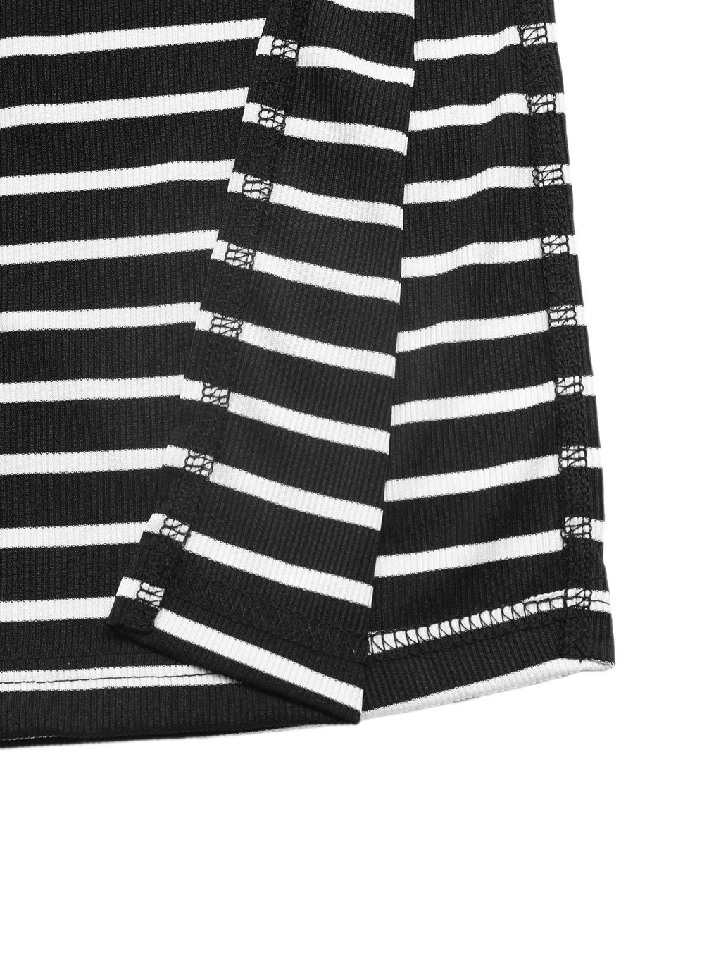 Sleeveless Striped Midi Dress with Side Slit