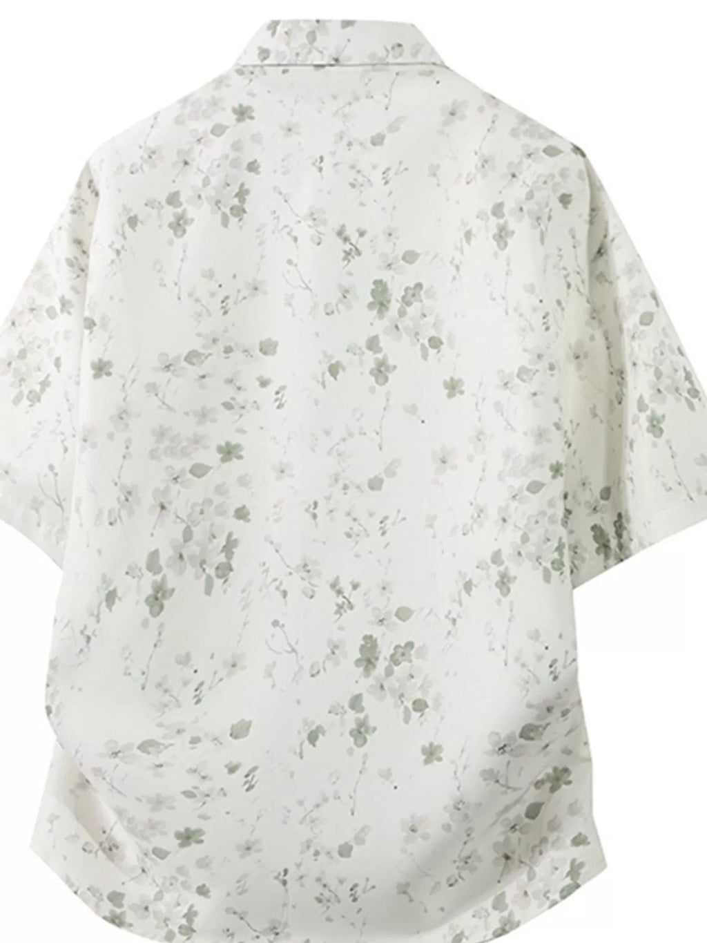 Men's Plus Size Tropical Print Short Sleeve Casual Shirt