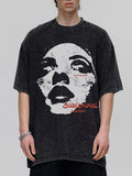 Men's Graphic Round Neck Oversized T-Shirt