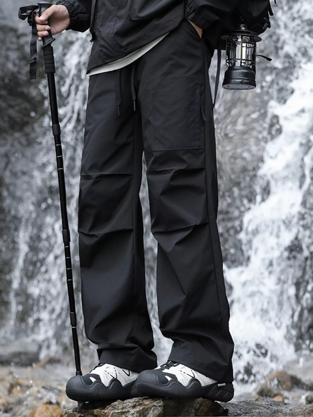 Men's Plus Size Loose Fit Multi-Pocket Cargo Pants