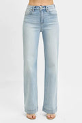RISEN Full Size Run High Rise Straight Jeans