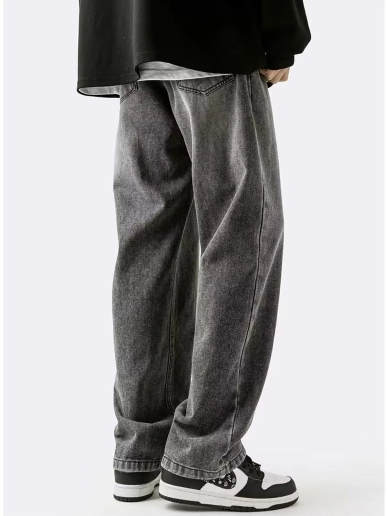 Men's Plus Size Wide Leg Relaxed Fit Jeans