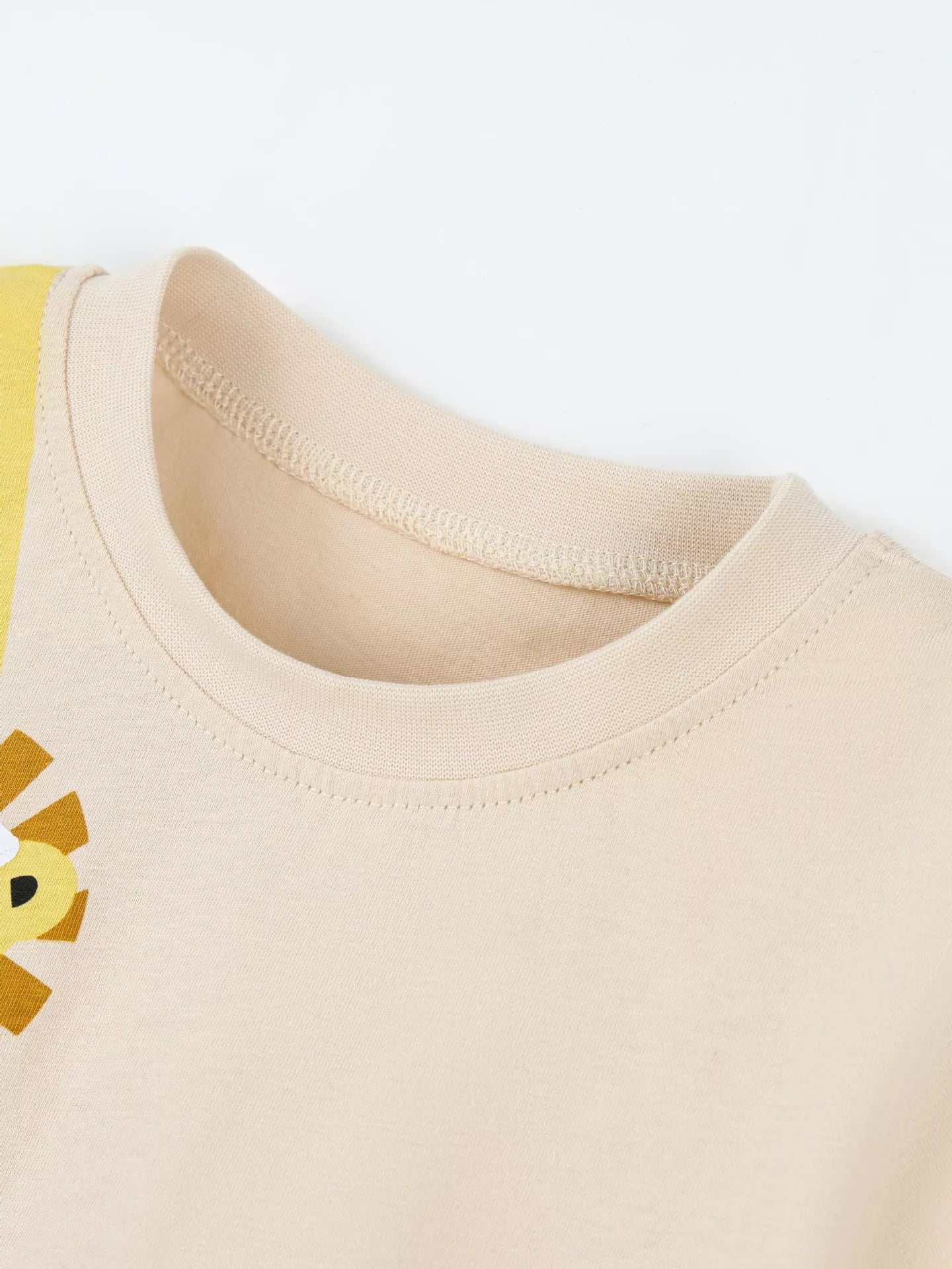 Children's Animal Print Round Neck Tee