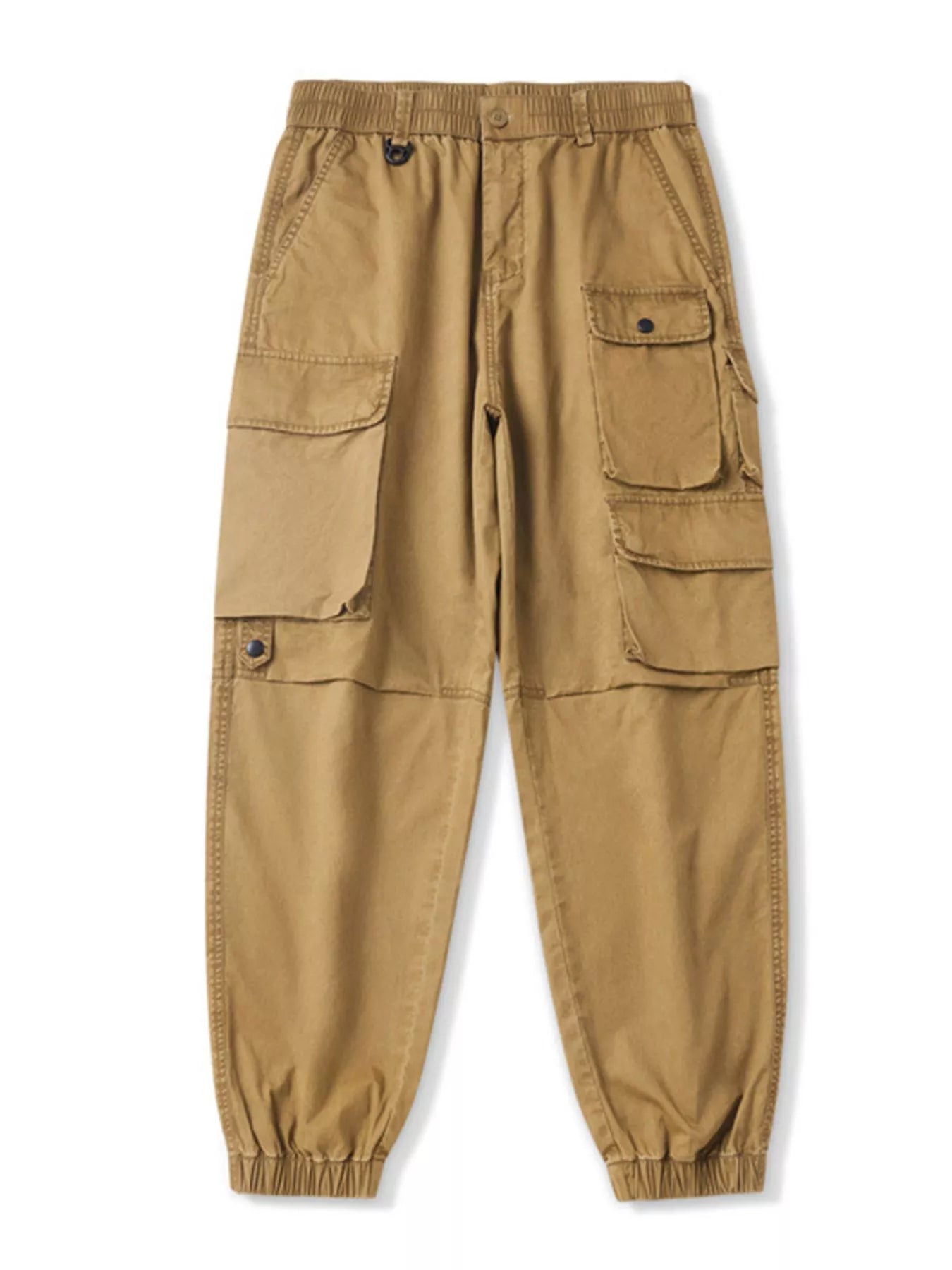 Men's Plus Size Relaxed Fit Multi-Pocket Cargo Pants