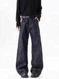 Men's Full Size Wide Leg Wash Jeans Plus Size
