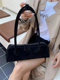 Solid Color Shoulder Bag