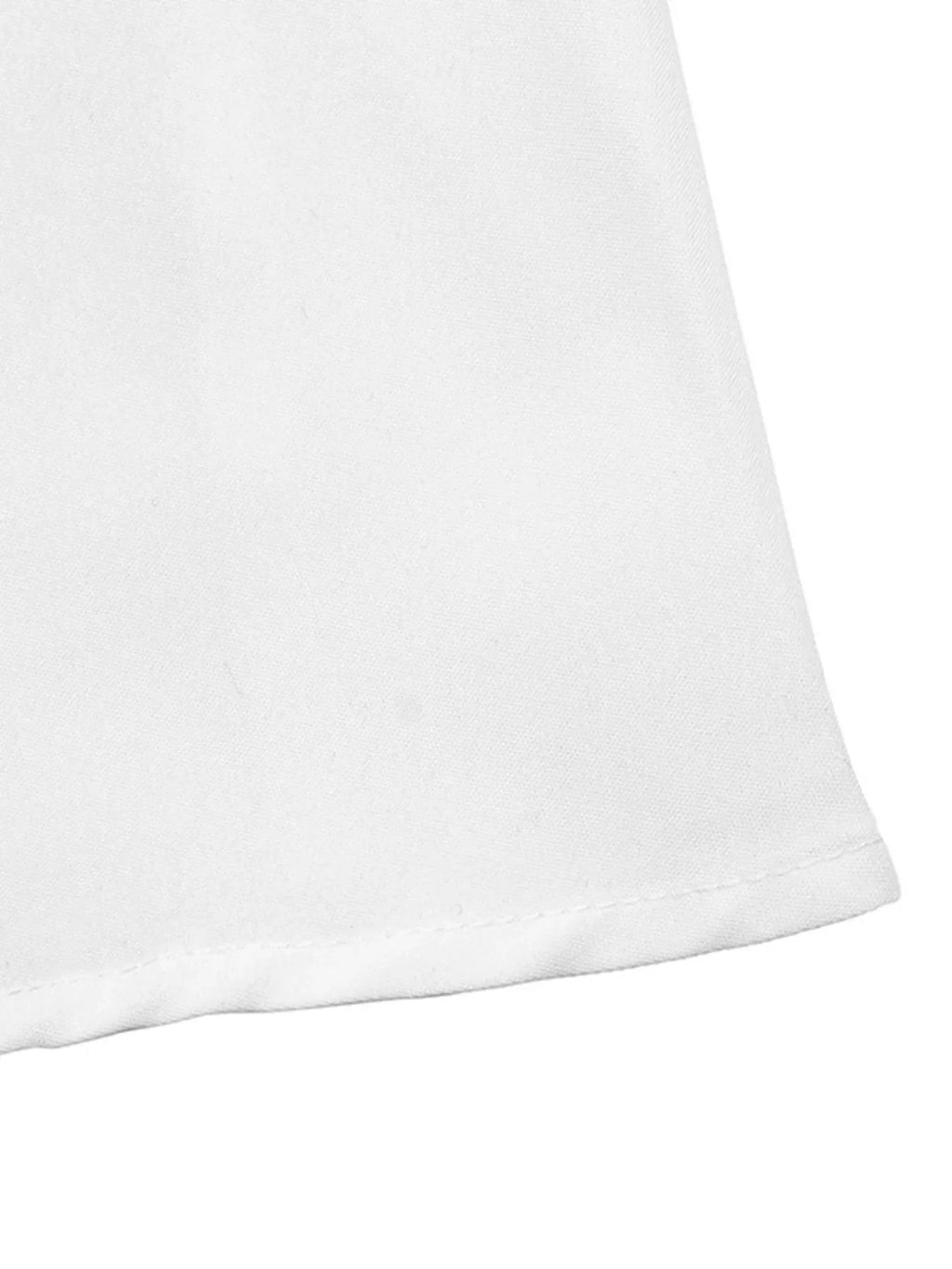 Contrast Bow Sleeveless Shirt Dress