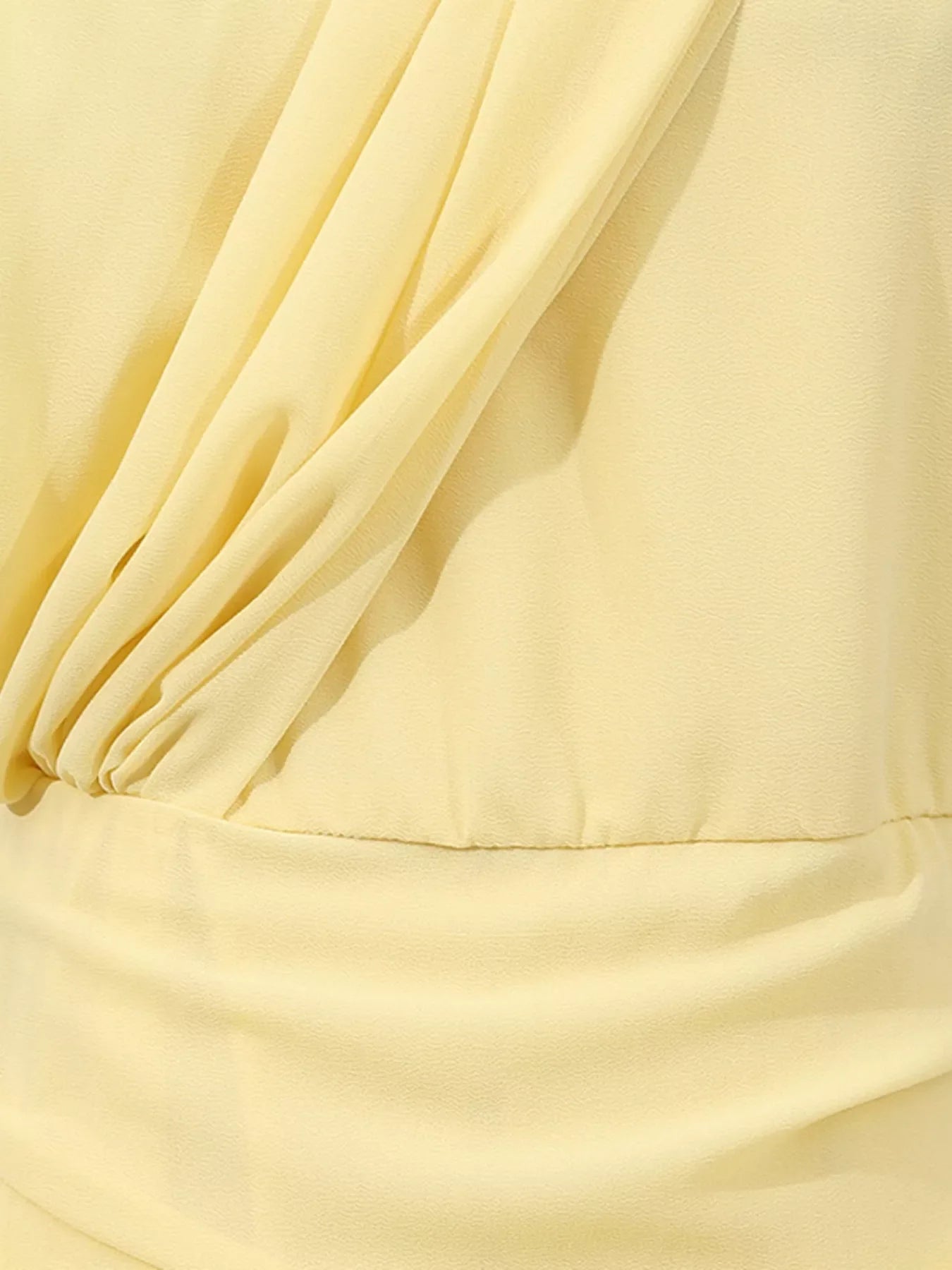 Sleeveless Ruched High-Slit Maxi Dress