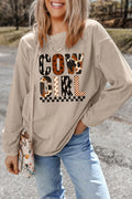 Cowgirl Graphic Long Sleeve Sweatshirt