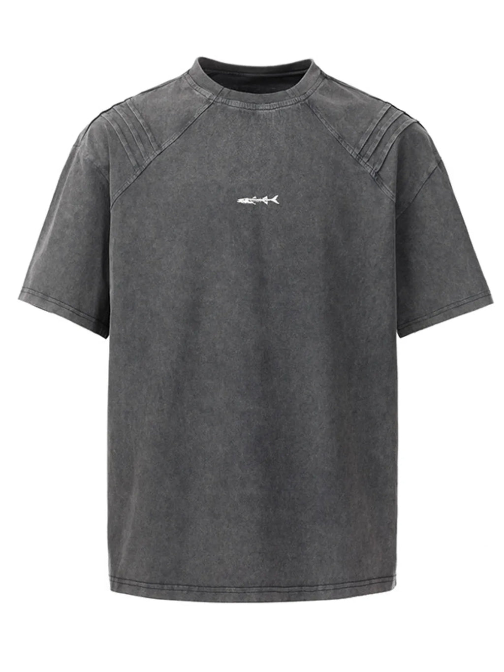 Men's Plus Size Vintage Washed Round Neck Tee