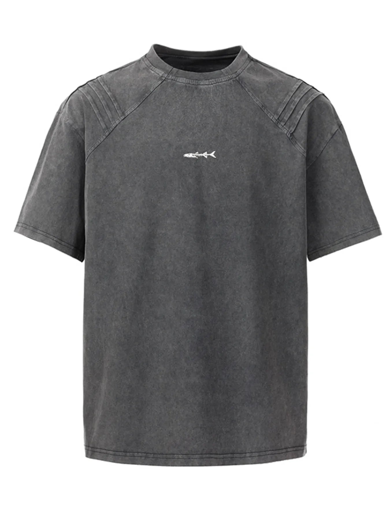 Men's Plus Size Vintage Washed Round Neck Tee