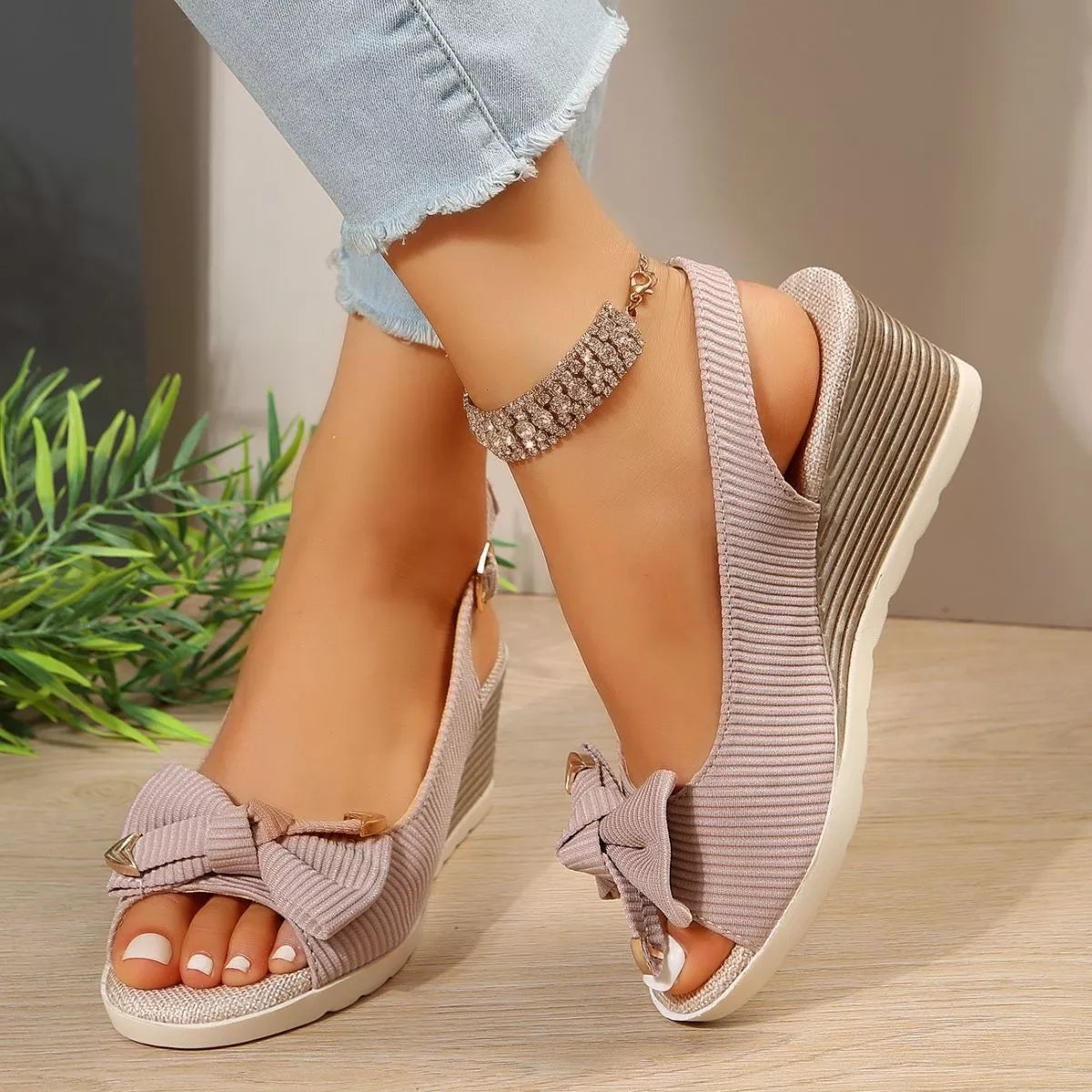 Open Toe Wedge Sandals
