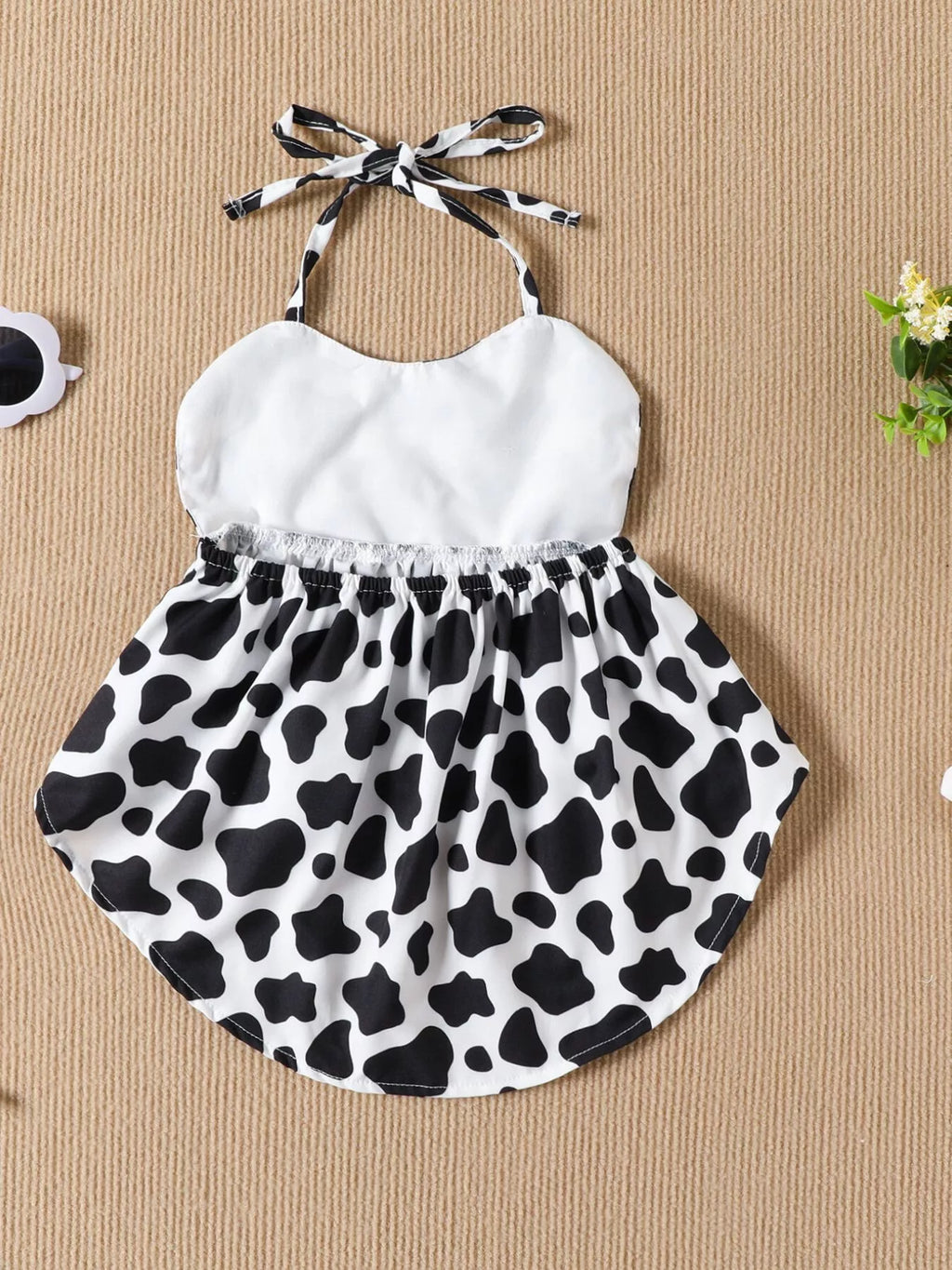 Children's Halter Neck Cami and Denim Shorts Set