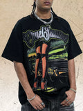 Men's Graphic Round Neck Short Sleeve T-Shirt