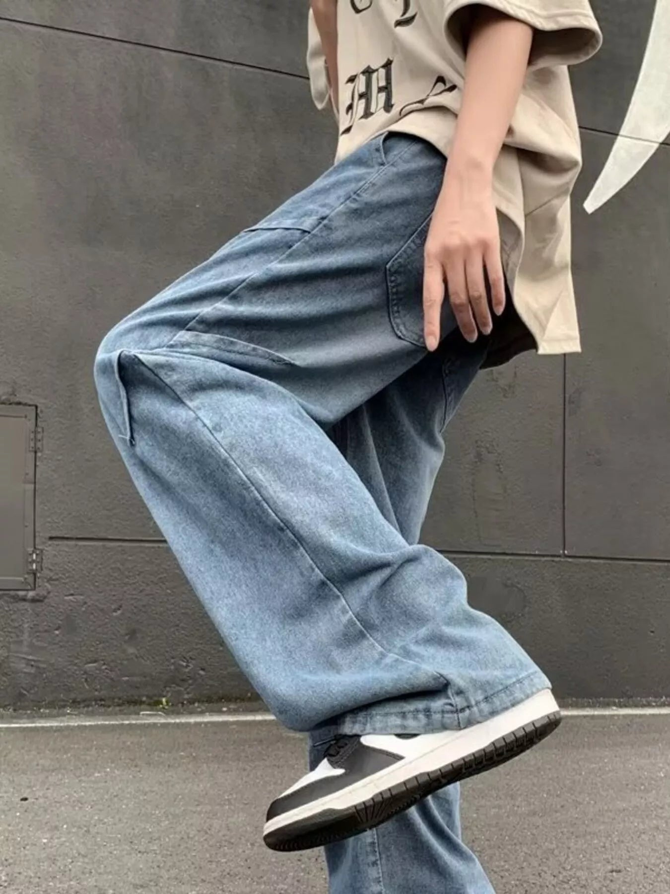 Men's Full Size Loose Fit Jeans Plus Size