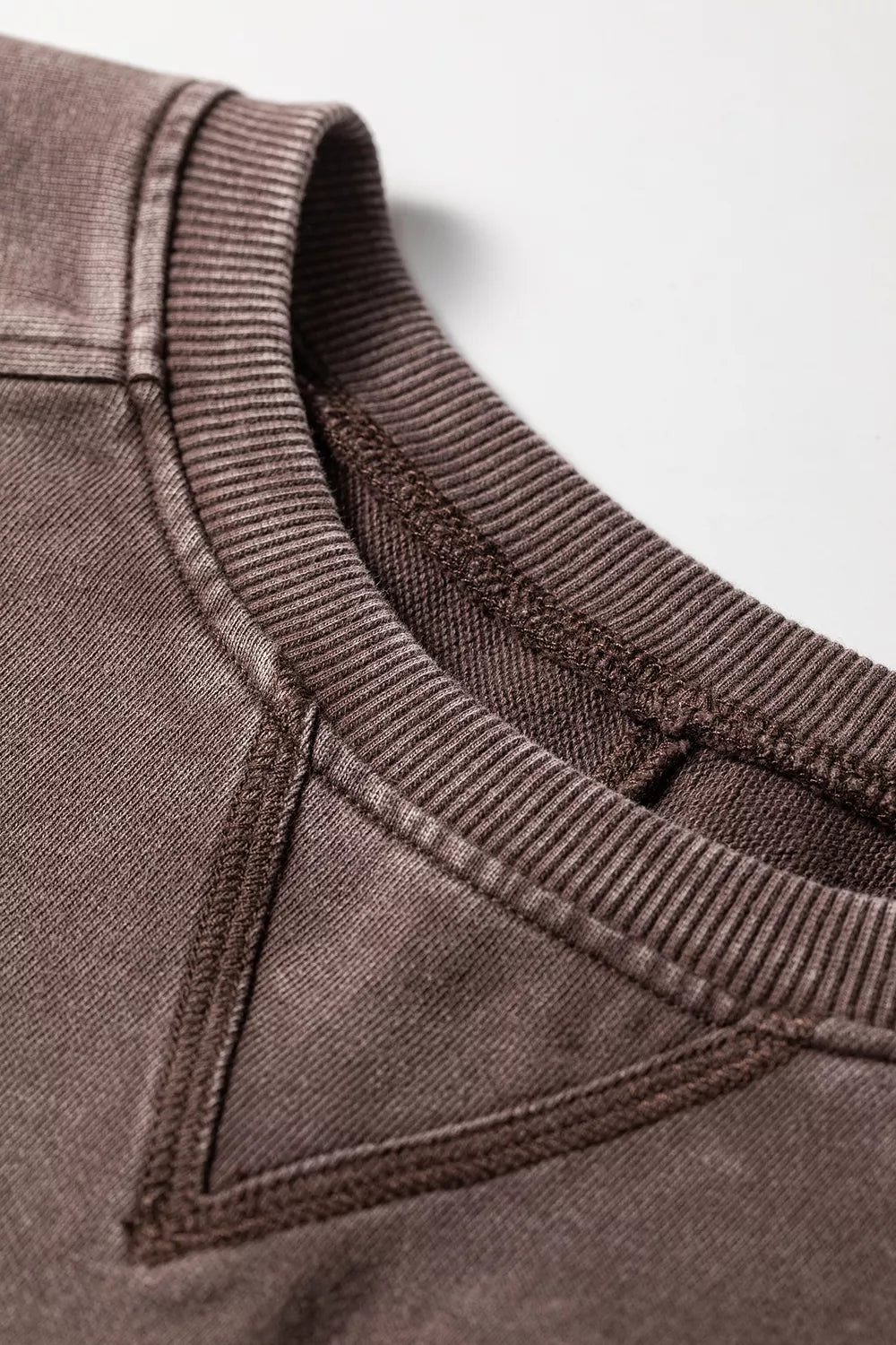3/4 Sleeve Mineral Wash Loose Cotton Top