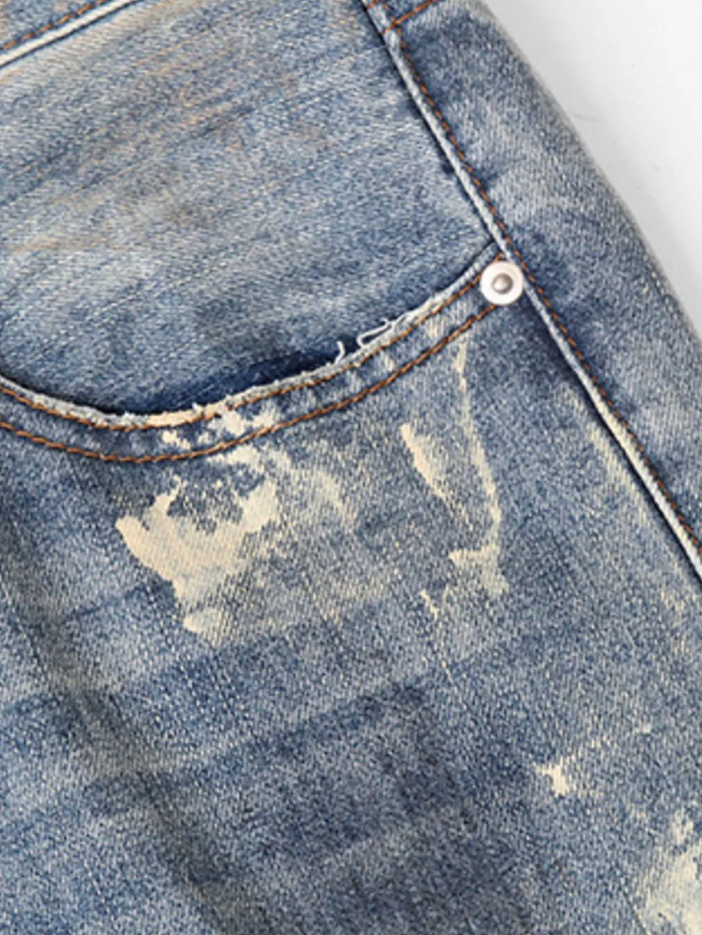 Men's Washed Wide-Leg Baggy Jeans