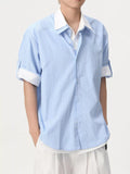 Men's Striped Button Up Shirt