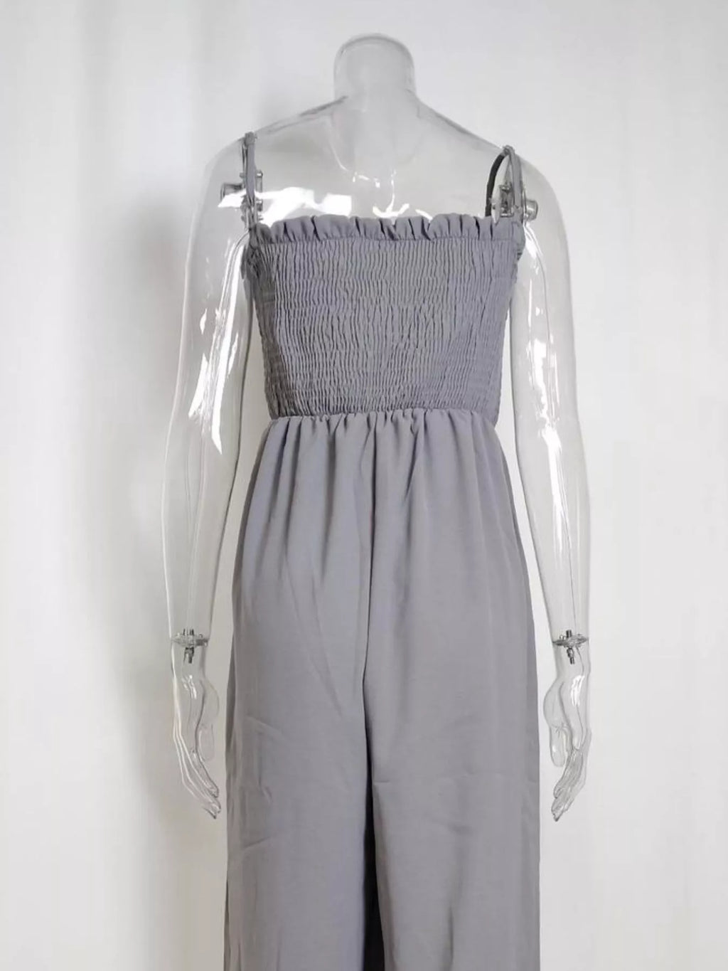 Smocked Wide Leg Jumpsuit