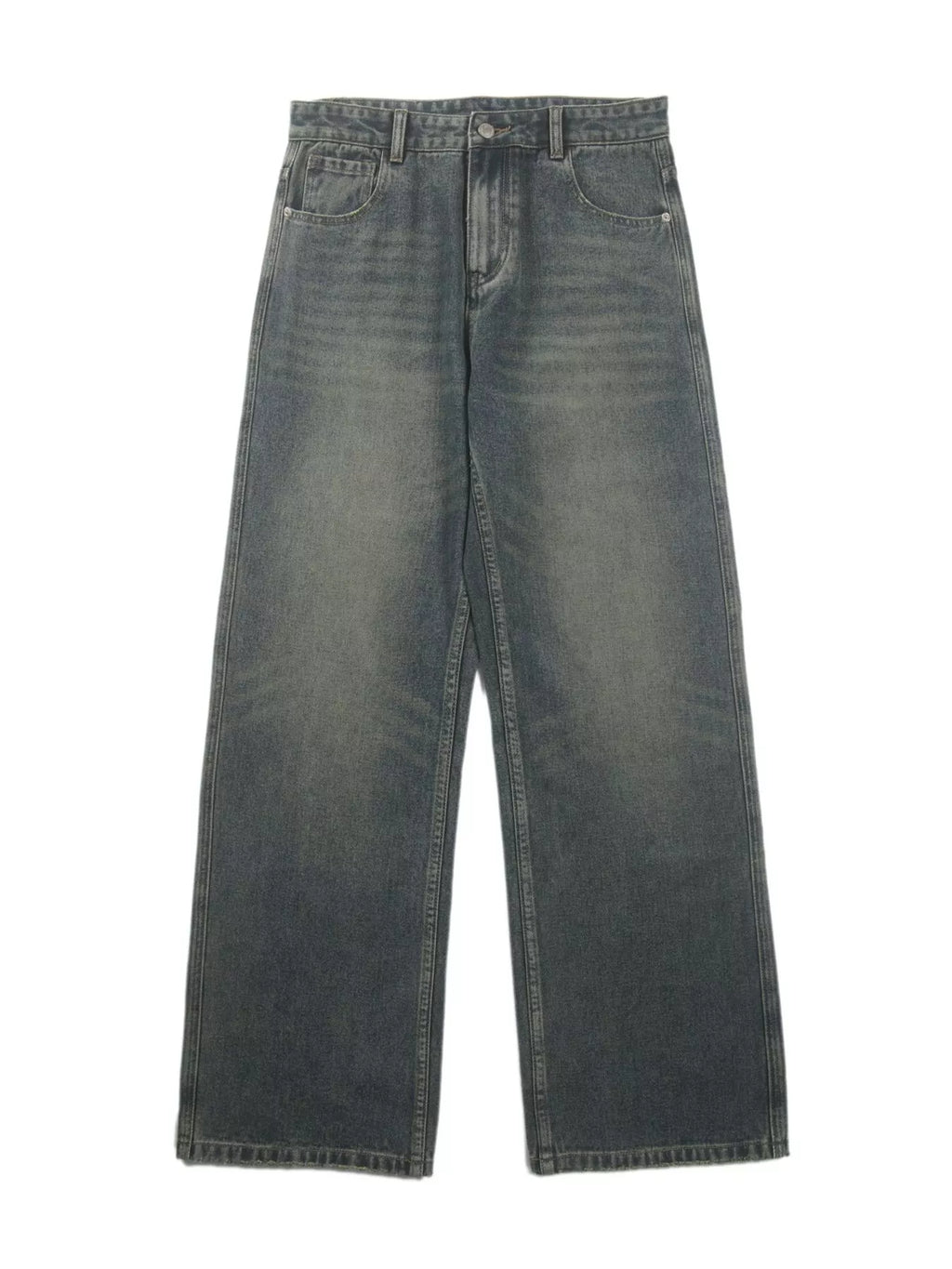 Men's Full Size Wide Leg Washed Jeans Plus Size