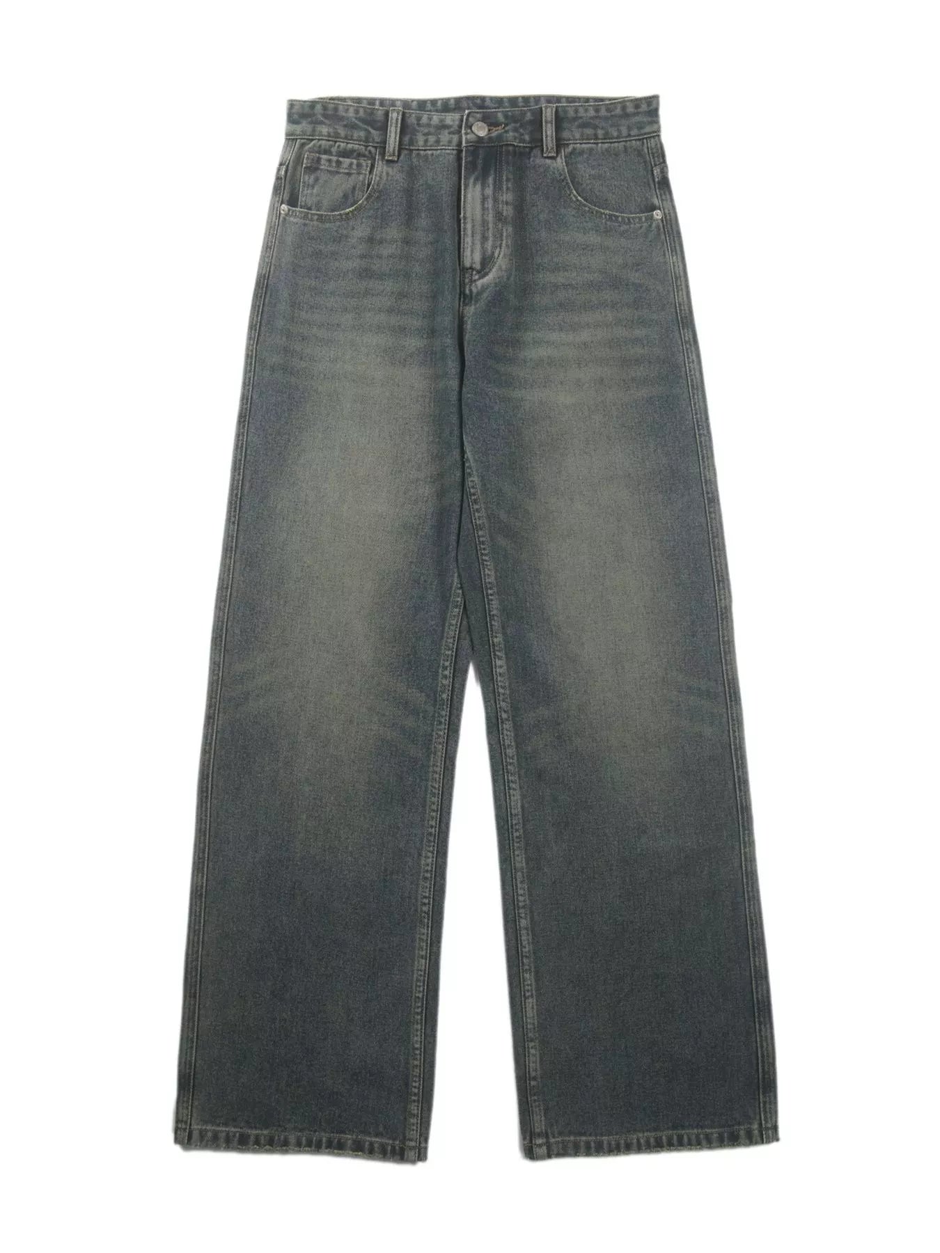 Men's Full Size Wide Leg Washed Jeans Plus Size