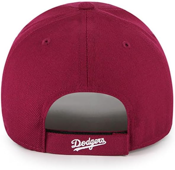 47 MLB Los Angeles Dodgers MVP Clean Up Adjustable Cap Cardinal Red