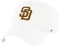 47 MLB White San Diego Padres Clean Up Adjustable Hat Cap
