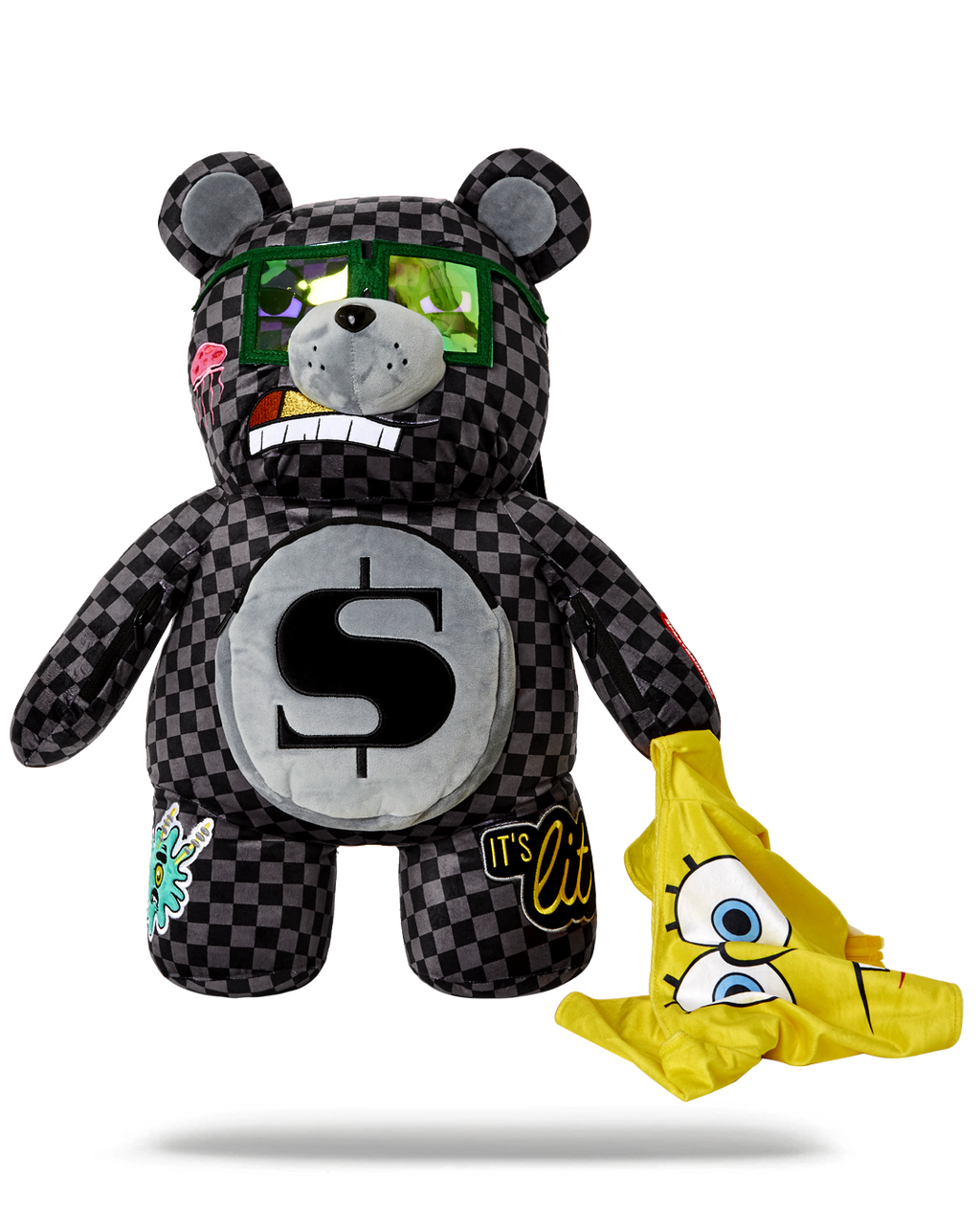 Sprayground Spongebob Moneybear Teddy Bear Backpack B4700