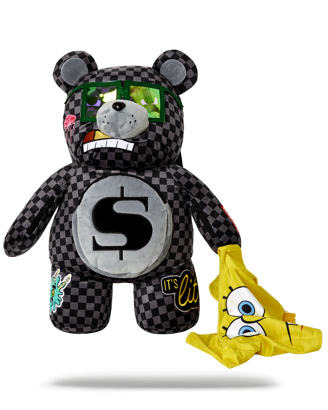 Sprayground Spongebob Moneybear Teddy Bear Backpack B4700