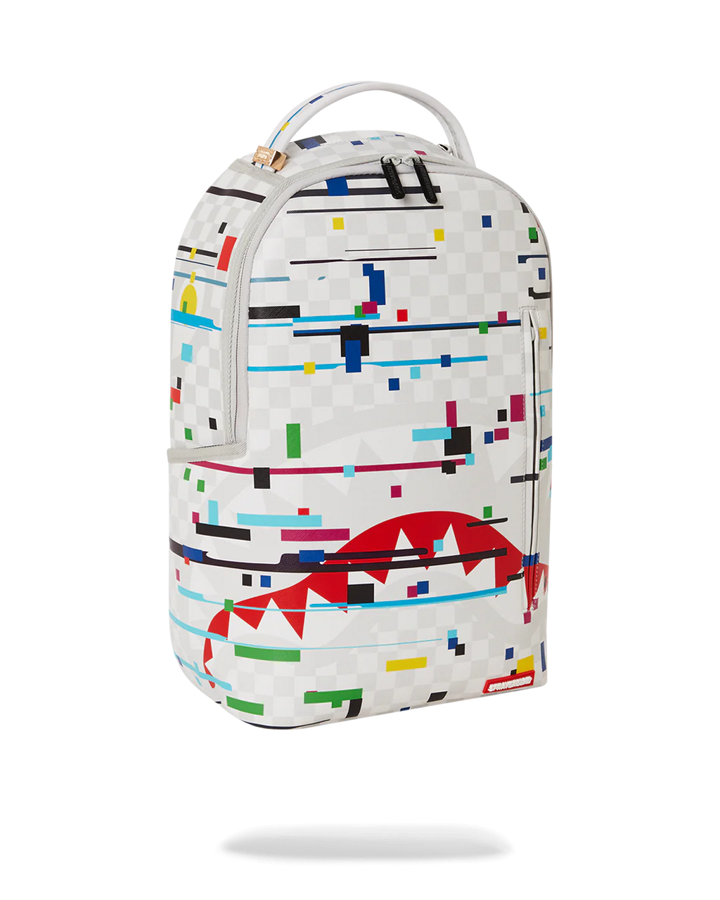Sprayground Glitch White Check DLXVV Backpac B5465