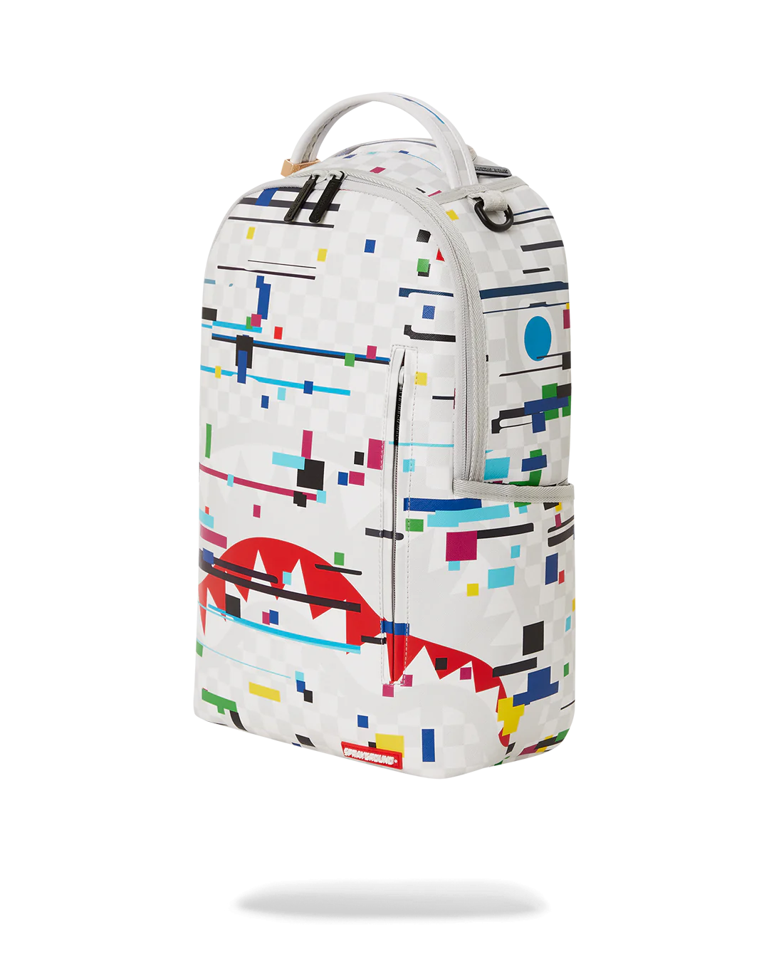 Sprayground Glitch White Check DLXVV Backpac B5465