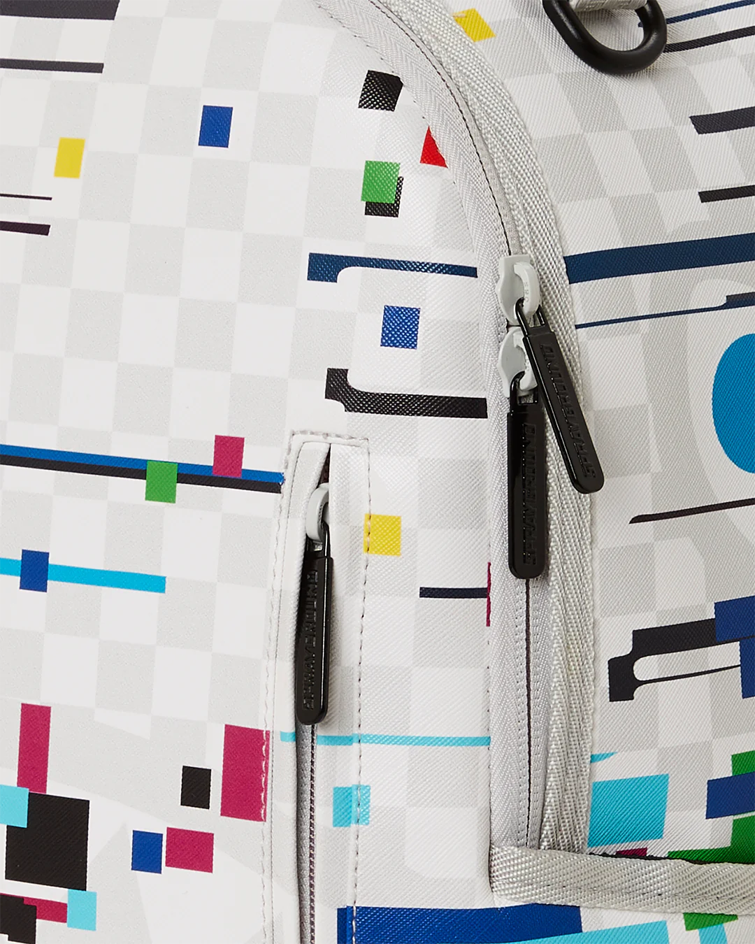 Sprayground Glitch White Check DLXVV Backpac B5465