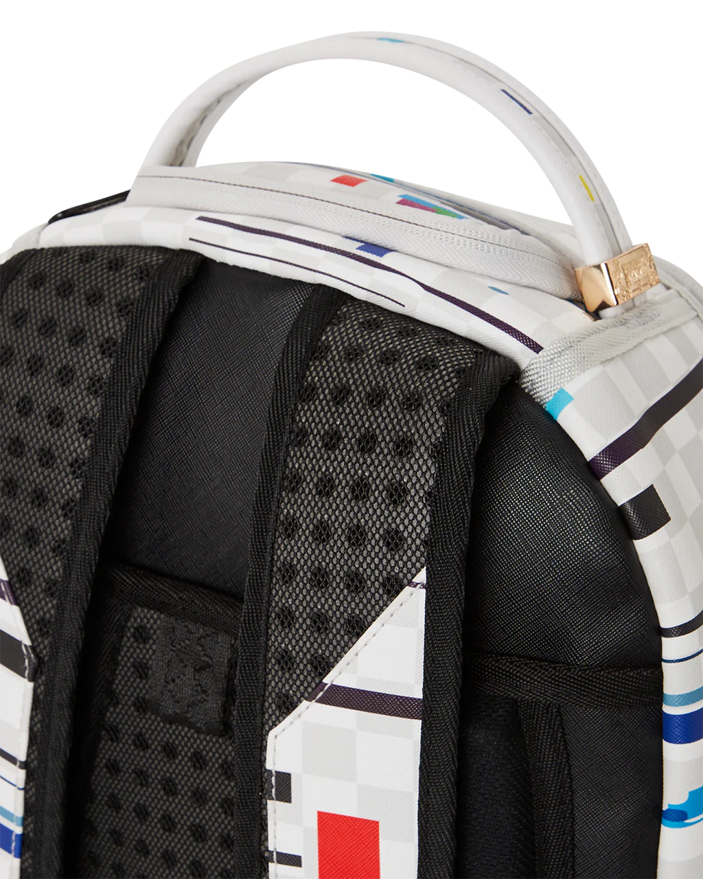 Sprayground Glitch White Check DLXVV Backpac B5465