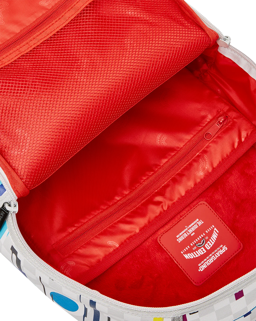 Sprayground Glitch White Check DLXVV Backpac B5465