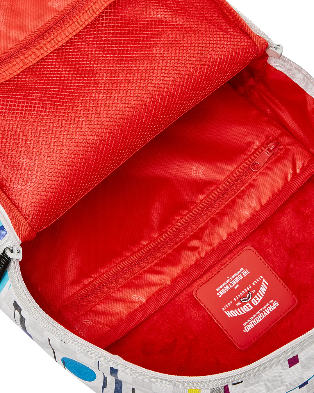 Sprayground Glitch White Check DLXVV Backpac B5465