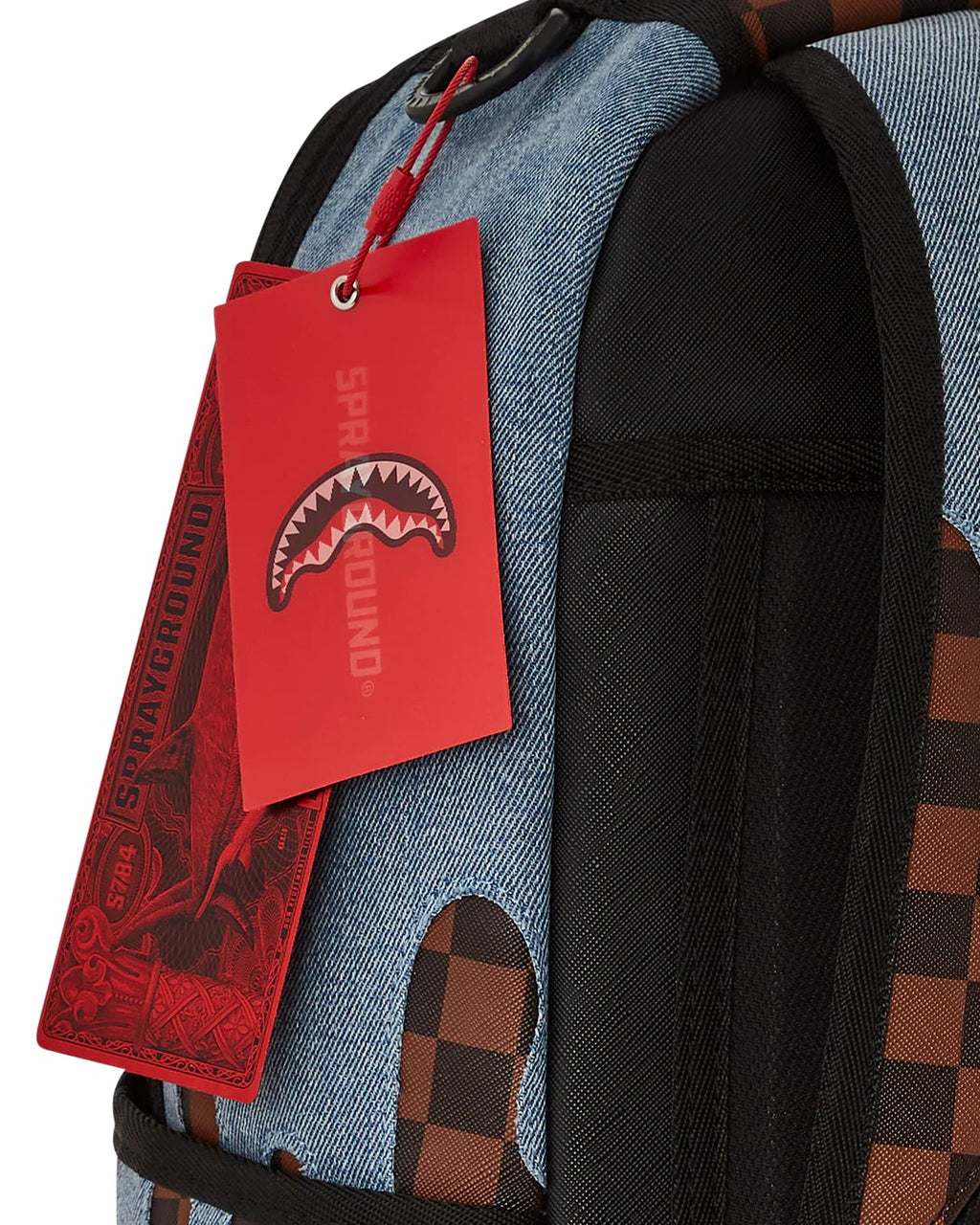 Sprayground Denim Drip DLXSV Backpack B6262