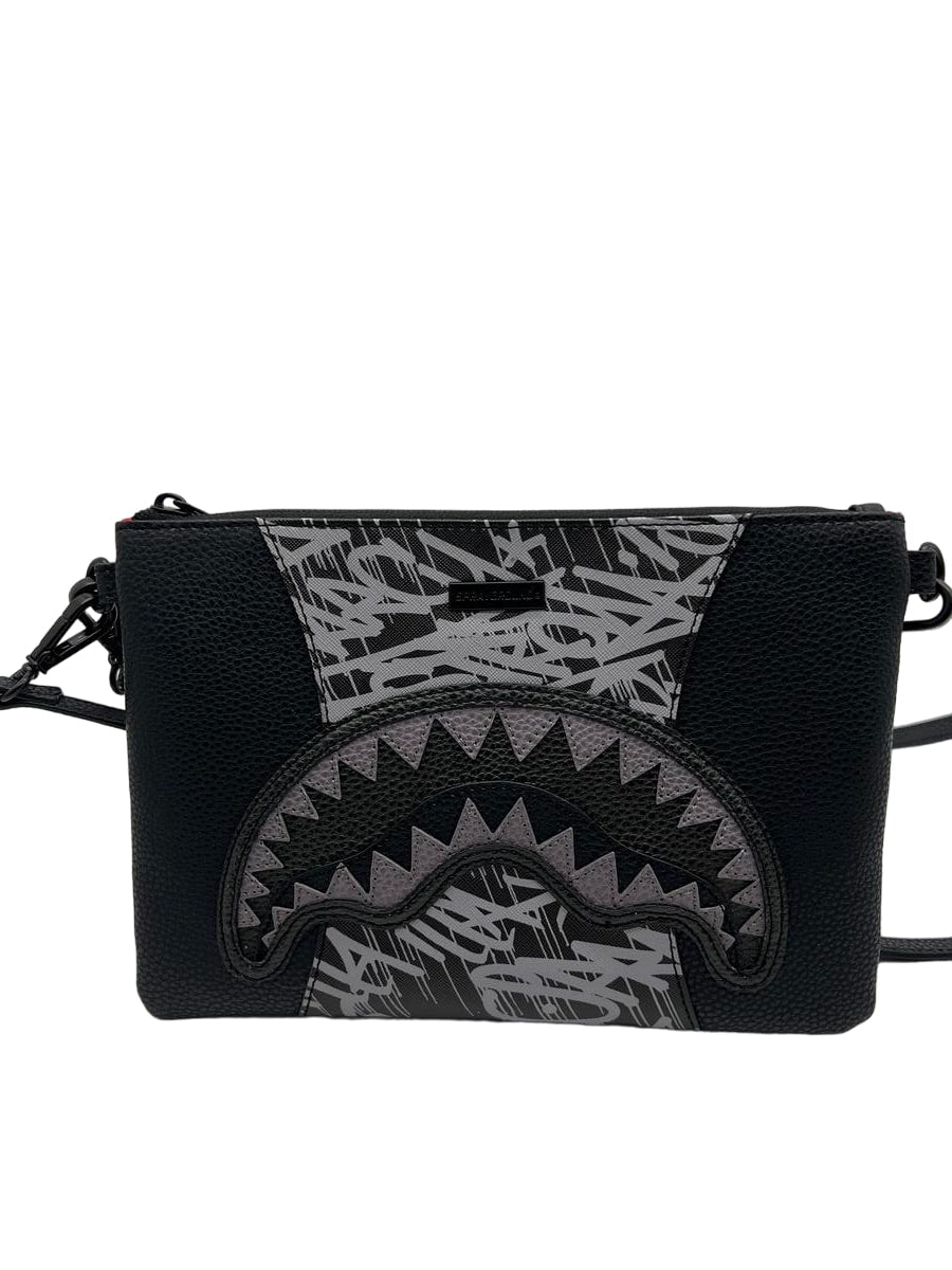 Sprayground Midnight Raceway Graffiti Crossover Clutch With Shoulder Strap B6496